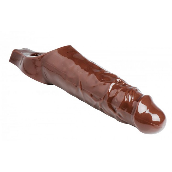 Really Ample Penis Enhancer Sheath - Brown - Size Matters