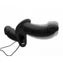 Power Pegger Double Strap-On Vibrator - Black - Strap U