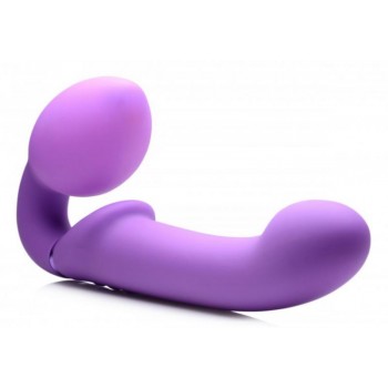 G-Pulse Vibrating Strapless Strap-On - Purple