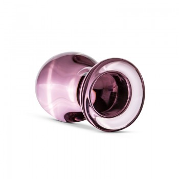 Pink Glass Buttplug