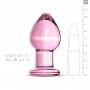 Pink Glass Buttplug - Gildo