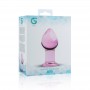 Pink Glass Buttplug - Gildo