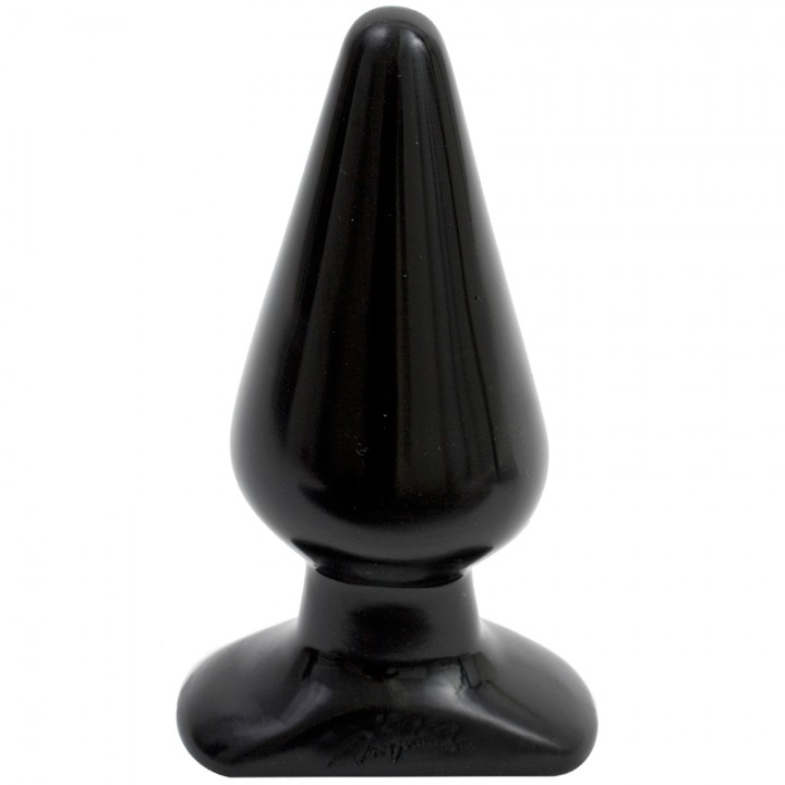 Classic Butt Plug - Smooth Large - Black - The Classics