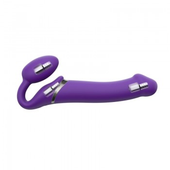 Strap On Me - Strapless Vibrating Strap-On Dildo - Size L - Purple