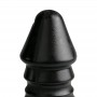 Large Dildo With Ribbed Shaft - Black - All Black