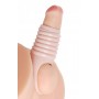 Really Ample Ribbed Penis Enhancer Sheath - Size Matters