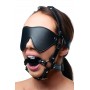 Blindfold Harness and Ball Gag - Strict