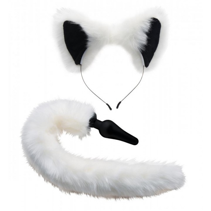 White Fox Tail and Ears Set - Tailz