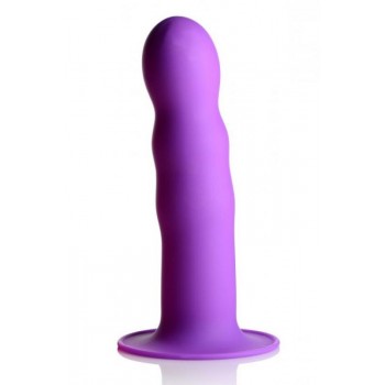 Squeeze-It Wavy Dildo - Purple