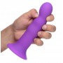 Squeeze-It Wavy Dildo - Purple - Squeeze-It