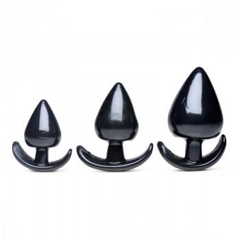 Triple Spades 3-Piece Anal Plug Set