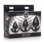 Triple Spades 3-Piece Anal Plug Set - Master Series