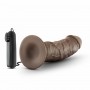 Dr. Skin - Dr. Joe Vibrator With Suction Cup 8'' - Chocolate - Dr Skin