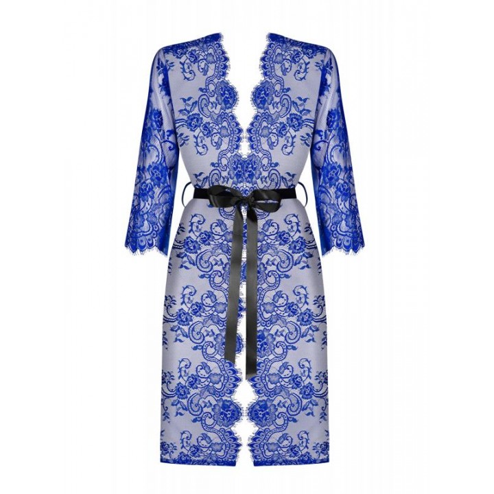 Cobaltess Lace Kimono - Blue - Obsessive