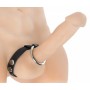 Leather and Steel Cock and Ball Ring - Strict Leather