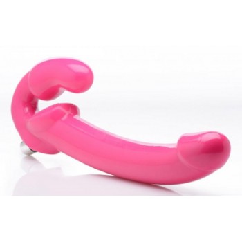 Revolver Vibrating Strapless Strap-On XXL - Pink