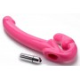 Revolver Vibrating Strapless Strap-On XXL - Pink - Strap U