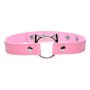 Kinky Kitty Ring Slim Choker - Pink - Master Series