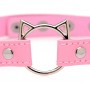 Kinky Kitty Ring Slim Choker - Pink - Master Series