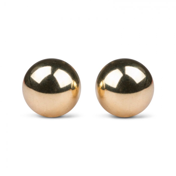 Gold ben wa balls - 22mm - Easytoys Geisha Collection