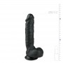 Realistic Dildo Black - 22,5 cm - Easytoys Dildo Collection