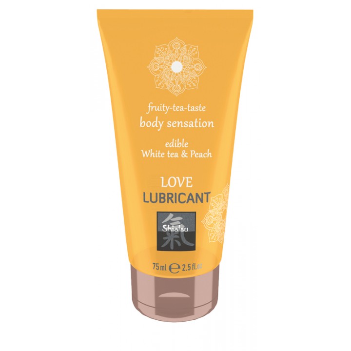 Love Lubricant edible - White Tea & Peach - Shiatsu