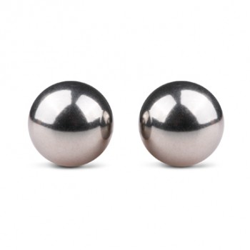 Silver ben wa balls - 19mm