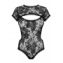 Peonesia Lace Bodysuit - Black - Obsessive
