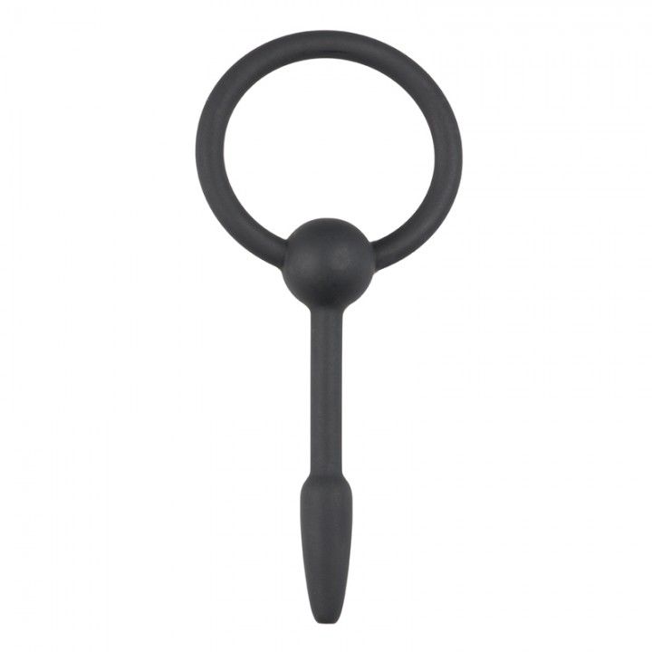 Small Silicone Penis Plug With Pull Ring - Sinner Gear