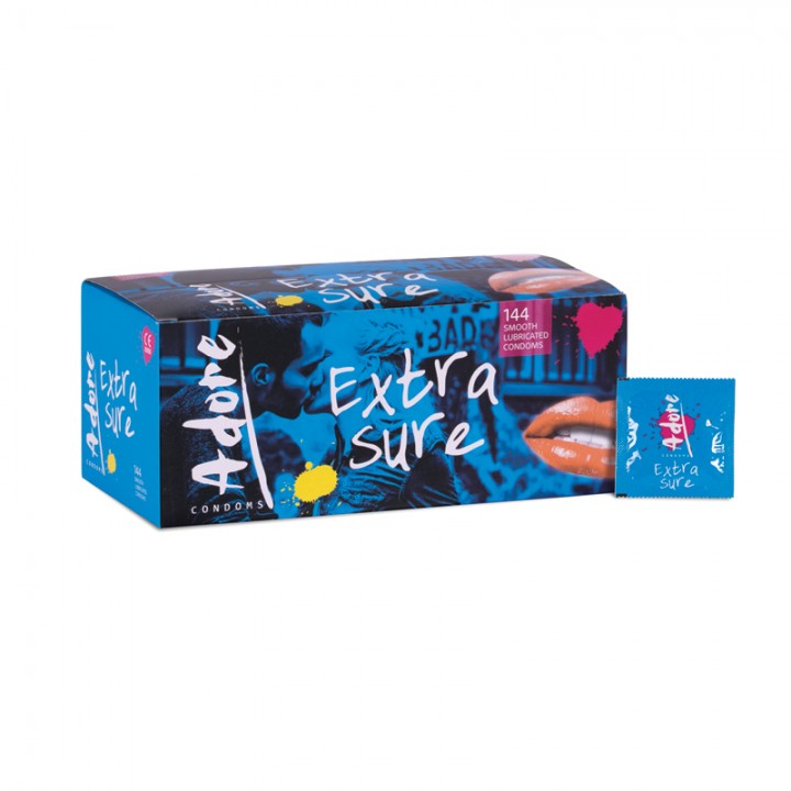 Adore Extra Sure condoms 144pcs - Pasante