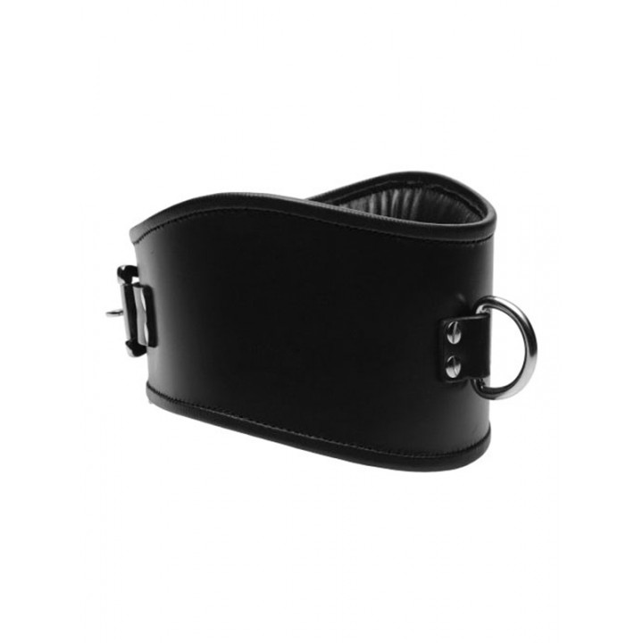 Padded Leather Locking Posture Collar - Strict Leather