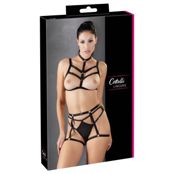 Cottelli Lingerie siksnu apakšveļas komplekts S-L