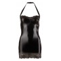 Melna spīdīga auduma mini kleita Cottelli Collection S - Cottelli PARTY