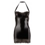 Melna spīdīga auduma mini kleita Cottelli Collection L - Cottelli PARTY