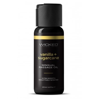 WICKED SENSUAL MASSAGE OIL VANILLA SUGARCANE 120ML