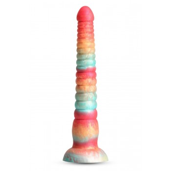 COLOURS STACKED 9 INCH DILDO RED/GOLD