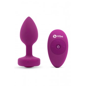 B-VIBE VIBRATING JEWEL PLUG S/M FUCHSIA B-VIBE VIBRATING JEWEL PLUG S/M FUCHSIA