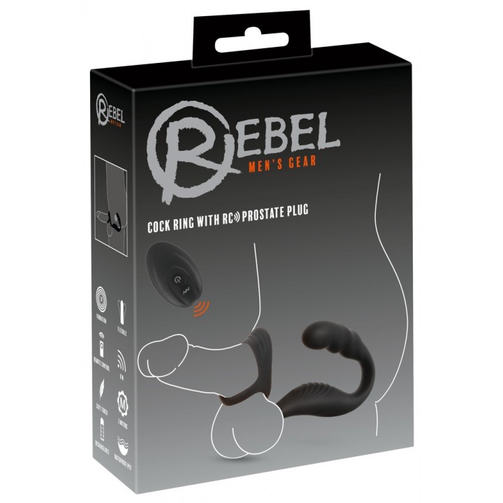 Rebel Cock Ring w RC Prostate