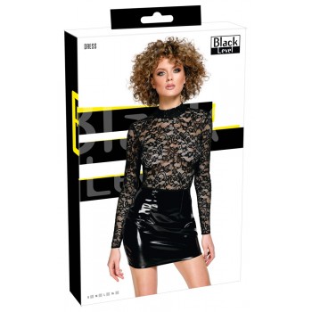 Vinyl Dress Lace L