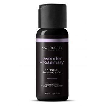 WICKED SENSUAL MASSAGE OIL LAVENDER ROSEMARY 120ML