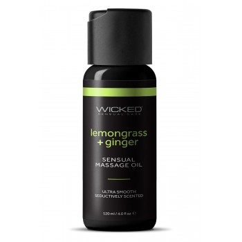 WICKED SENSUAL MASSAGE OIL LEMONGRASS GINGER 120ML