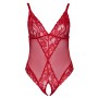 Crotchless Body red 2XL - Cottelli CURVES
