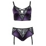 BH Set purple/black4XL - Cottelli CURVES