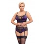 BH Set purple/black4XL - Cottelli CURVES