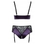 BH Set purple/black4XL - Cottelli CURVES