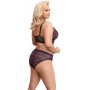 Bra Set purple 2XL - Cottelli CURVES