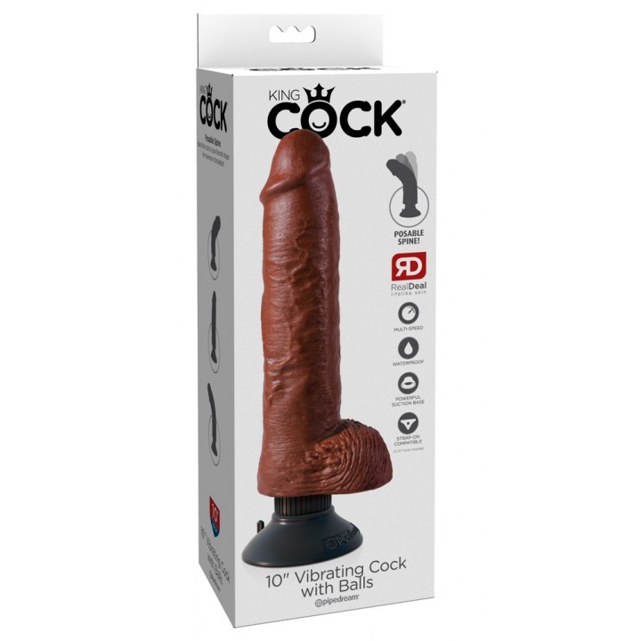 kc 10 vibrating cock with ball - King Cock