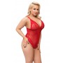 Crotchless Body red 4XL - Cottelli CURVES