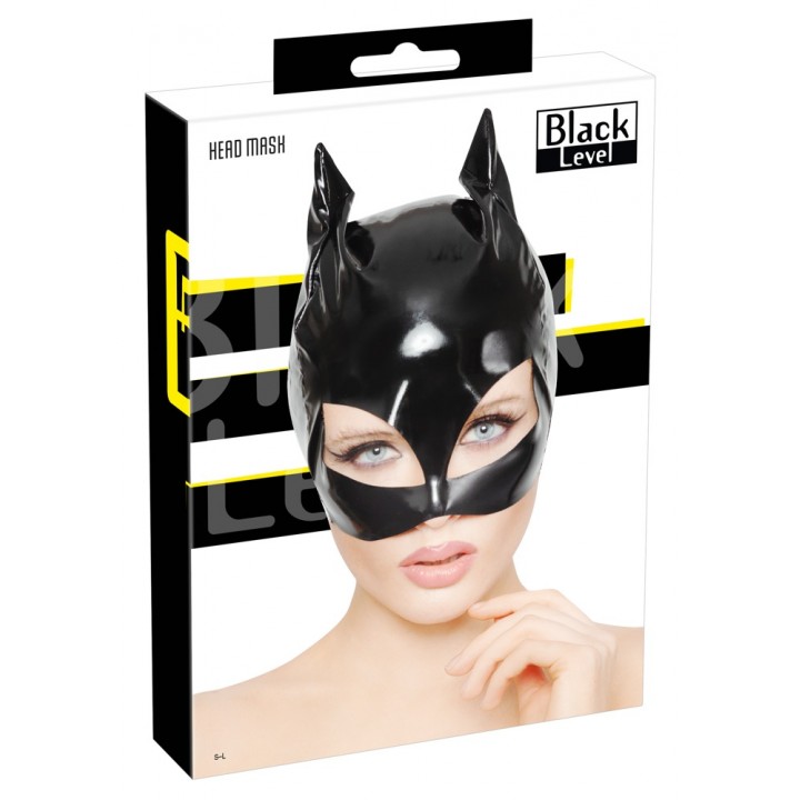 Vinyl Cat Mask S-L - Black Level
