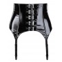 Vinyl Suspender Belt 2XL - Black Level